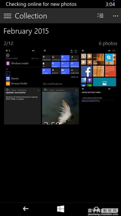 海量截图 windows 10手机预览版开始推送9