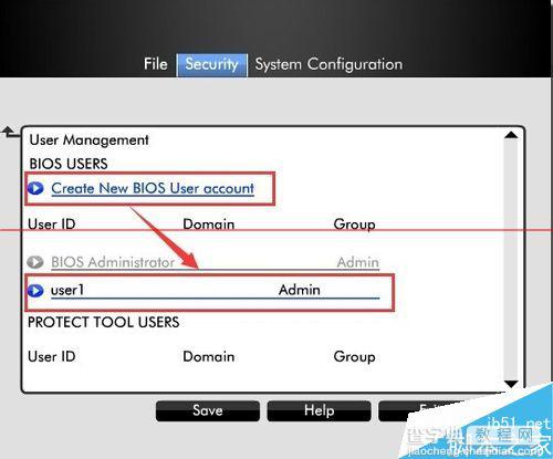 惠普商用笔记本怎么管理Bios User账户？3