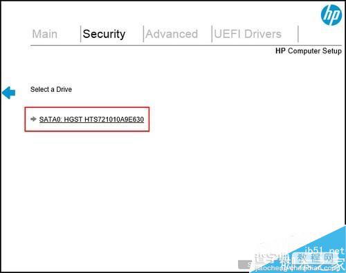 惠普台式机在UEFI BIOS中清除硬盘数据的方法3