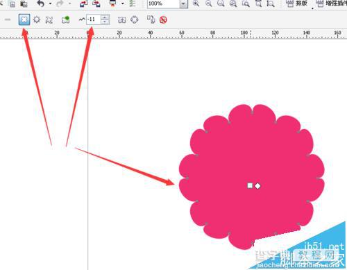 CDR怎么绘制美丽的花朵?CDR变形工具制花朵的技巧1