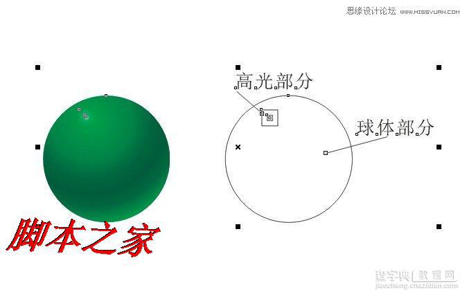 CorelDraw绘制绿色可爱的卡通绿色小龙3