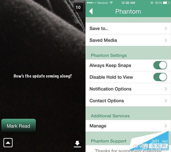 iOS9越狱插件Phantom 解除Snapchat诸多限制2