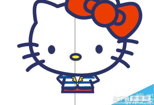 在CorelDRAW中绘制一个可爱的hello kitty猫10