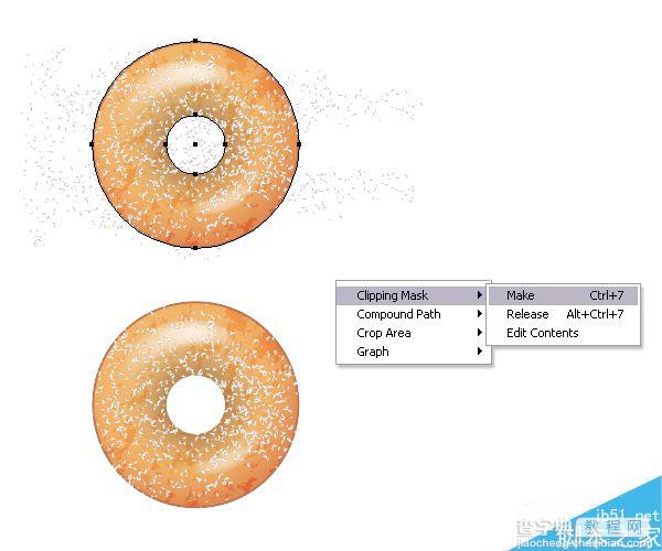 Illustrator创建可爱美味的4种甜甜圈26