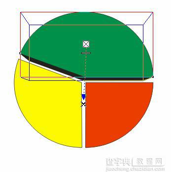 CDR绘制彩色的饼状图教程9