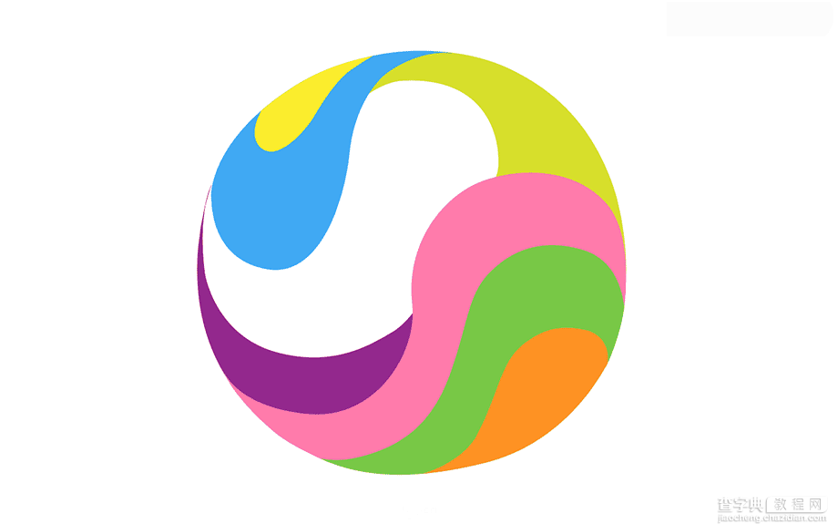 Illustrator绘制一个抽象创意的立体感太极球7
