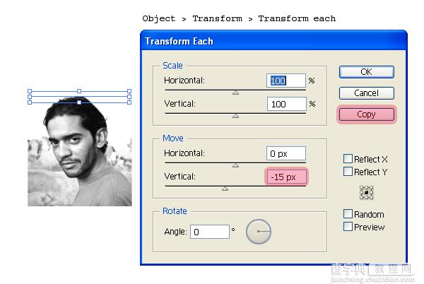 Illustrator(AI)把照片设计制作成抽象的线稿效果实例教程5