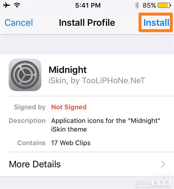 无需越狱:通过Safari浏览器安装苹果iOS设备主题5