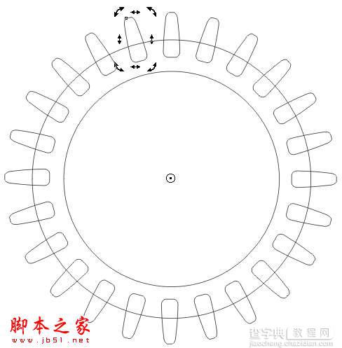 CorelDRAW设计制作逼真的金属齿轮6