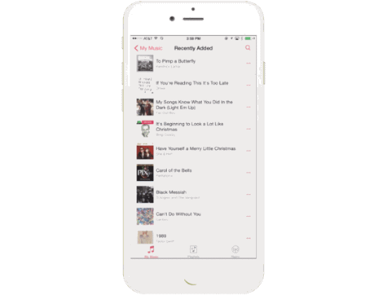 [动图]iOS 8.4 开始公测  音乐应用改善很大5