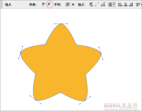 用Illustratro轻松绘制卡可爱圆角胖星星8