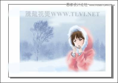 用CorelDRAW绘制雪地中的唯美女孩教程11