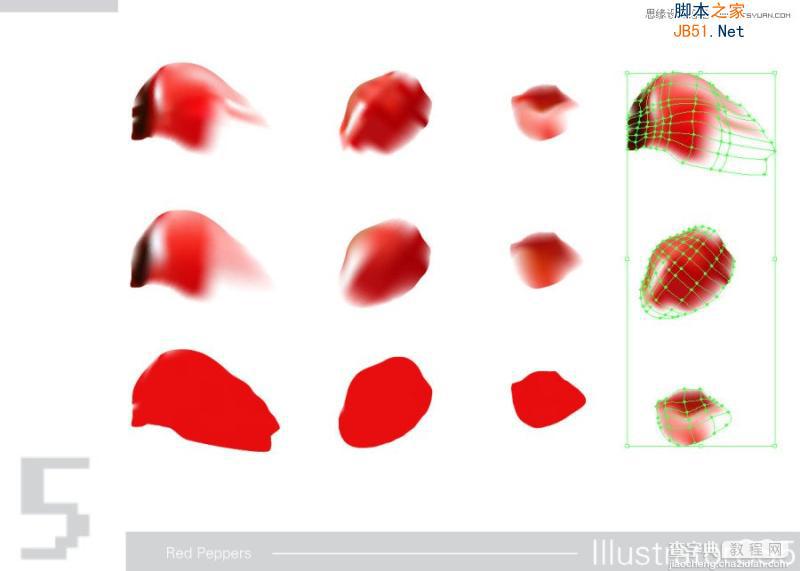 Illustrator(AI) CS5模仿绘制逼真的红辣椒效果实例教程6