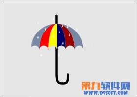 CorelDraw绘制小雨伞图标1