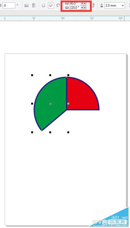 CorelDRAW简单制作一个饼形图表8