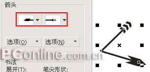 入门:CorelDRAW12中对象轮廓的设定教程11