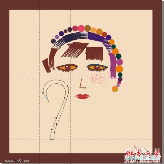 CorelDRAW(CDR)设计绘制矢量抽象人物装饰画实例教程36