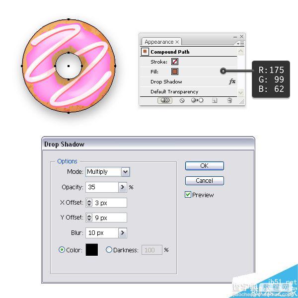 Illustrator创建可爱美味的4种甜甜圈32