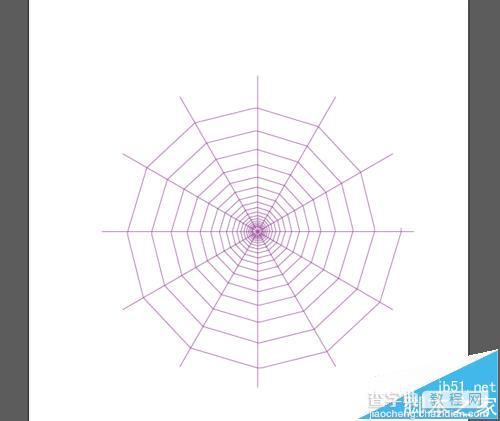 AI绘制比较复杂的蜘蛛网图案教程11