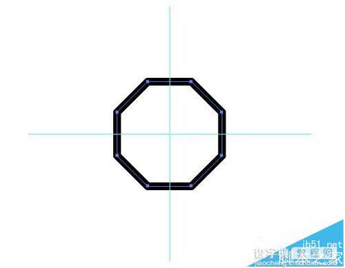 ai怎么制作logo?ai绘制正多角形相交叉的logo的方法3