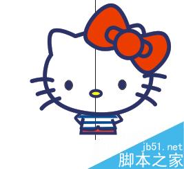 在CorelDRAW中绘制一个可爱的hello kitty猫9