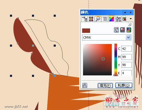 CorelDRAW(CDR)设计绘制矢量抽象人物装饰画实例教程68