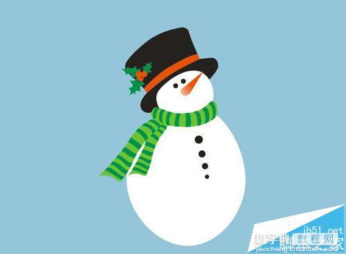 Coreldraw怎么设计带有可爱雪人的圣诞贺卡?6