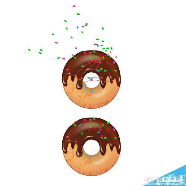 Illustrator创建可爱美味的4种甜甜圈17