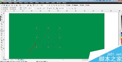 在cdr中简单绘制漂亮的星星图案3