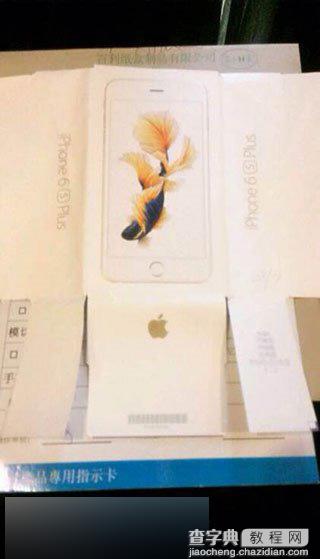 疑似苹果iPhone6s Plus手机包装盒曝光 印有金鱼图案1