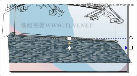 CorelDRAW实例教程：绘制中国古典建筑城楼场景画面10