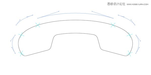 iOS 7电话图标实例解析Illustrator绘制复杂光滑曲线技巧5