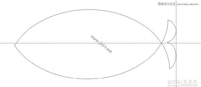 CorelDRAW(CDR)使用圆形工具简单绘制小鱼图文教程9