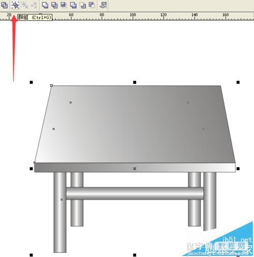 CorelDRAW素描桌子图怎么画?37