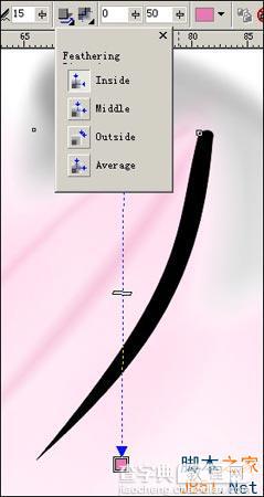 Coreldraw(CDR)设计绘制美丽的具有宣纸效果的中国画荷花蜻蜓图实例教程8