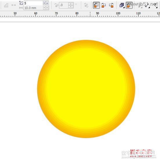 CoreIDraw(CDR)绘制简单的笑脸教程技巧分享3