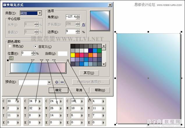 CorelDRAW实例教程：绘制中国古典建筑城楼场景画面4