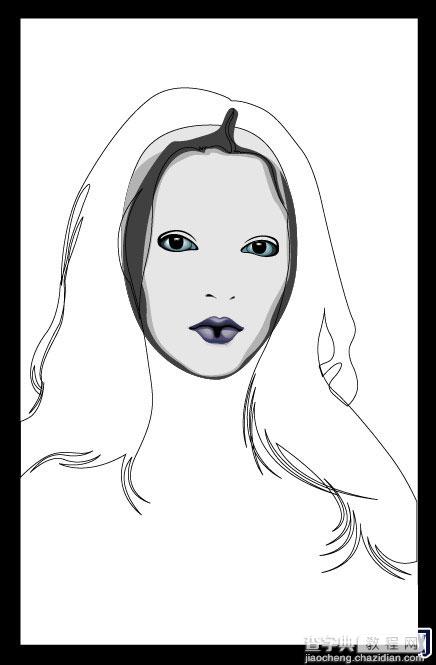 AI绘制漂亮女性的肖像插画教程6