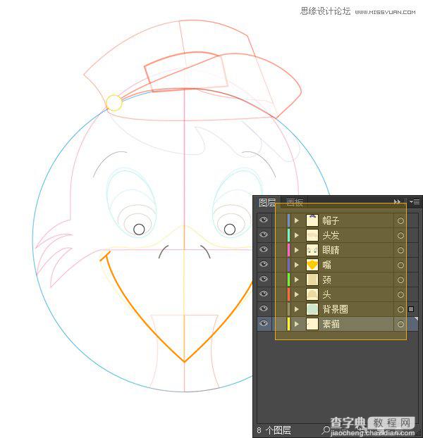 Illustrator绘制卡通风格的应用程序动物图标6