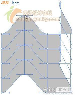 Illustrator(AI)利用封套扭曲工具做出褶皱卷曲效果实例教程6