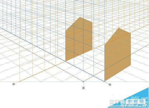 AI透视功能怎么使用? AI利用透视功能制作小洋房的图文教程9