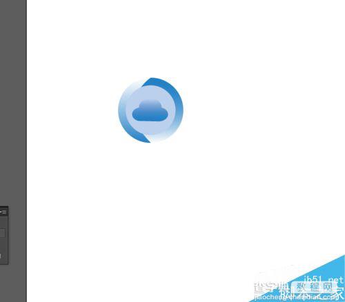 Ai简单绘制一个蓝色云朵图标10