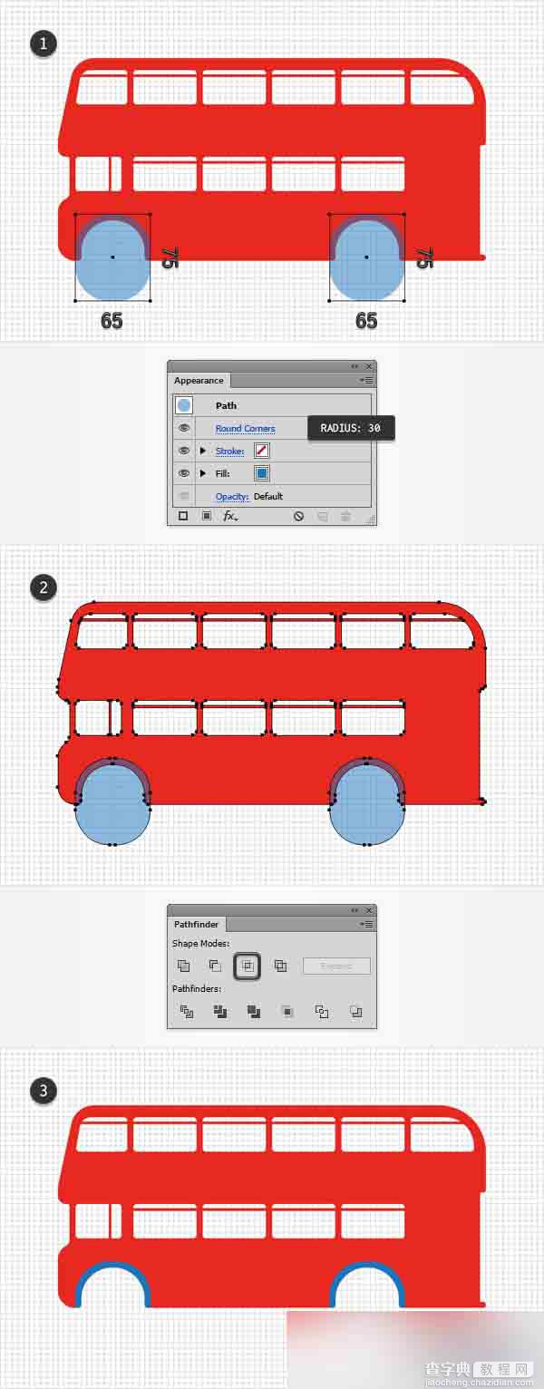 AI绘制一辆双层红色大巴车12