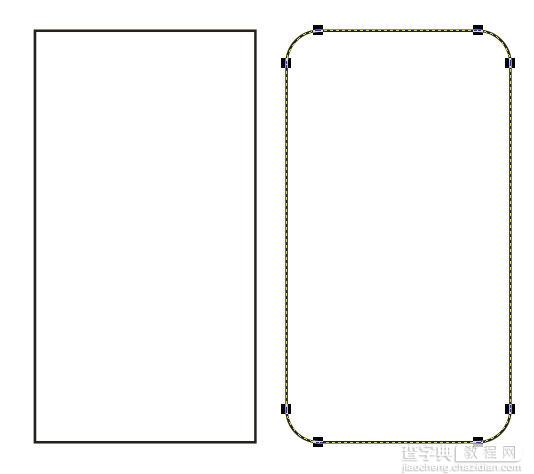 CDR绘制黑色版iPhone4手机教程4