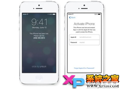 苹果iOS8开启激活锁功能需要输入Tunes ID和密码才能重新激活1