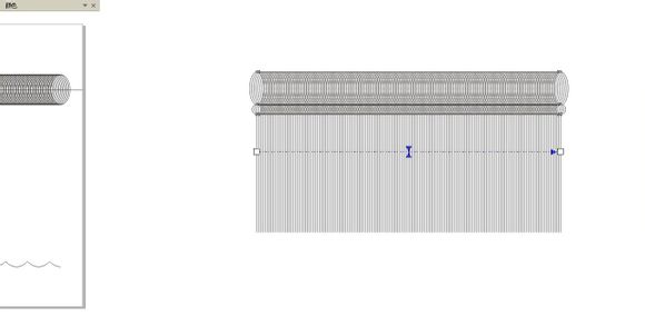 CorelDraw(CDR)调和工具和变形工具画出白色的沙布窗帘7