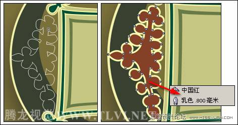 CorelDRAW使用钢笔工具绘制装饰画背景20