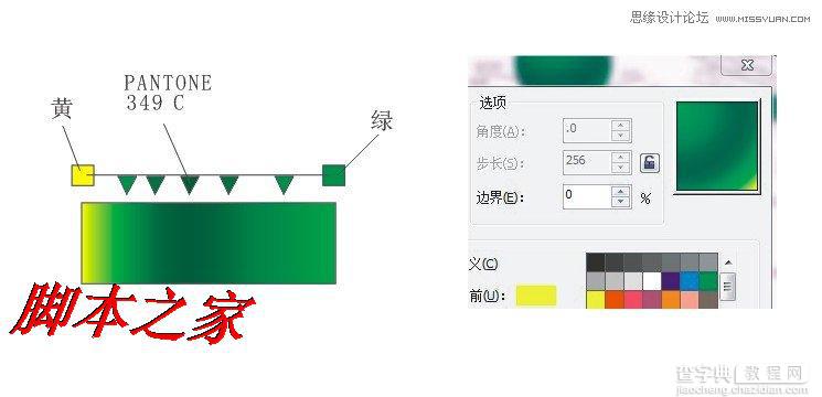 CorelDraw绘制绿色可爱的卡通绿色小龙4