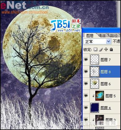 Photoshop制作迷人的黑夜传说13