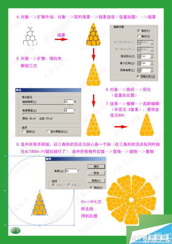 用AI绘制逼真可口的半个橙子效果图3